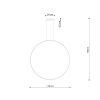 Suspensions Aluminium Ocre Rouge LED 1 Rio
