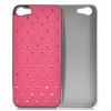 Coque iPhone 5 Rigide - Rose strass