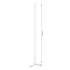 Appliques murales Aluminium Noir LED 1 Lagom