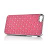 Coque iPhone 5 Rigide - Rose strass