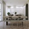 Suspensions Aluminium Beige LED 1 Biscuit