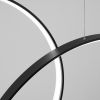 Suspensions Aluminium Noir LED 5 Rio