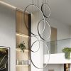 Suspensions Aluminium Noir LED 5 Rio