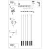 Suspensions Aluminium Moka LED 6 Ivar
