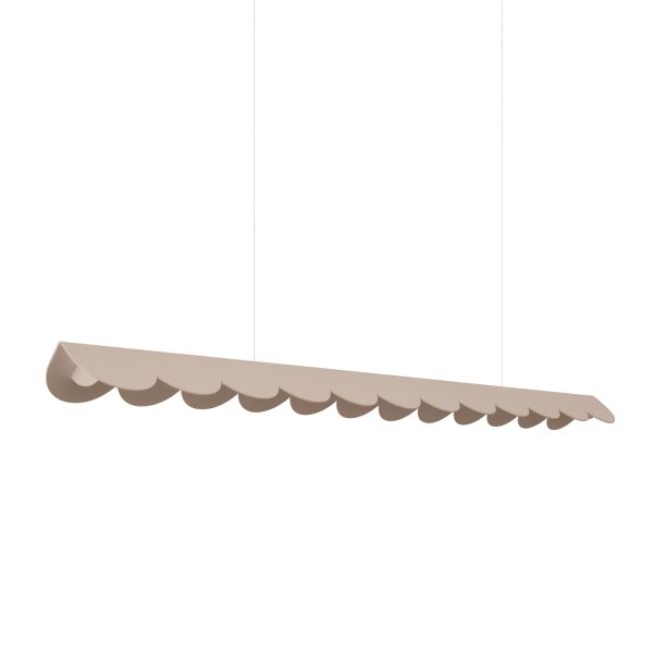 Suspensions Aluminium Taupe LED 1 Biscuit
