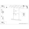 Suspensions Aluminium Noir LED 1 Biscuit