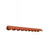 Suspensions Aluminium Ocre Rouge LED 1 Biscuit