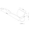 Lampes de bureau Aluminium Blanc LED 1 Biscuit