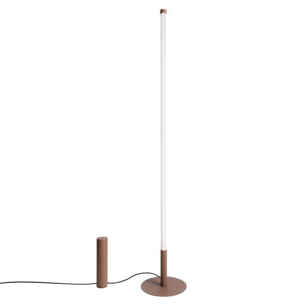 Lampadaire Acier Marron LED 1 Trang