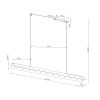 Suspensions Aluminium Marron LED 1 Biscuit