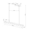 Suspensions Aluminium Marron LED 1 Biscuit