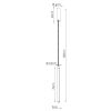 Suspensions Acier Ocre Rouge LED 1 Trang