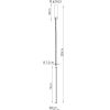 Suspensions Acier Rose LED 1 Trang