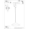 Suspensions Acier Ocre Rouge LED 1 Fint