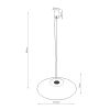 Suspensions Acier Rose LED 1 Fint