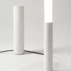 Lampadaire Acier Blanc LED 1 Trang