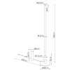 Lampadaire Acier Pêche LED 1 Trang