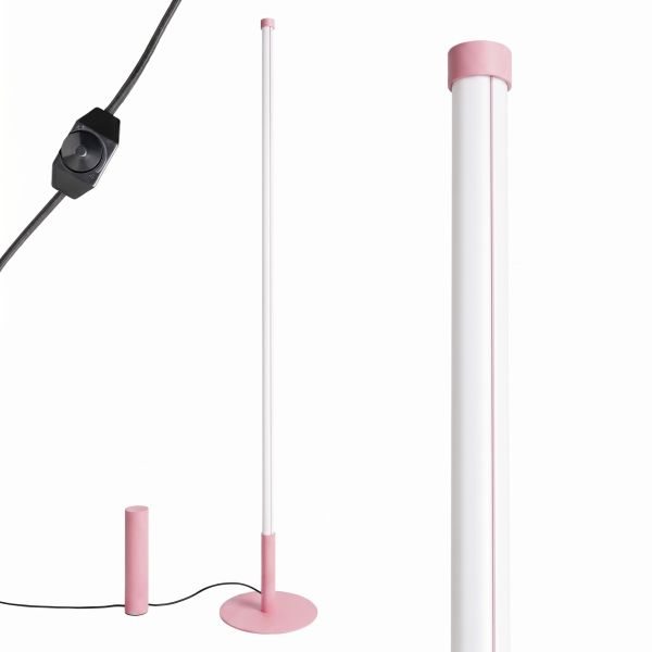 Lampadaire Acier Rose LED 1 Trang