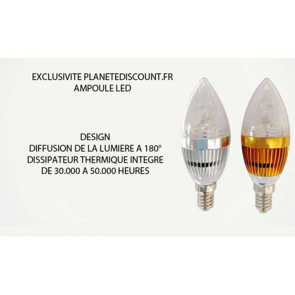 Ampoule LED 9W, Blanc pure, froid et chaud