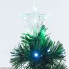 Sapin de Noël Full Fibre Optique avec 80 LED 120 cm