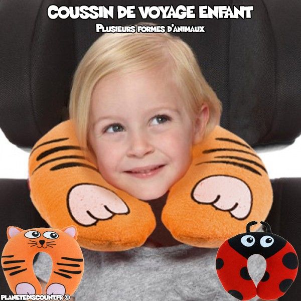 Coussin de voyage enfant animaux