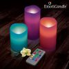 Pack de 3 bougies led parfumées multicolore avec télécomande