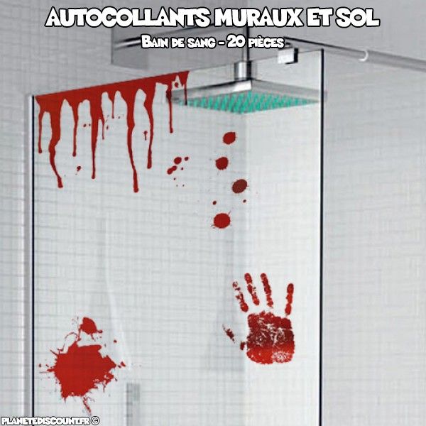 Autocollants muraux et sol - Bain de sang