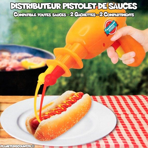 Distributeur pistolet de sauces