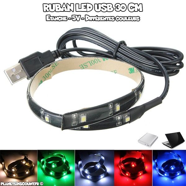 Ruban LED USB 30 cm