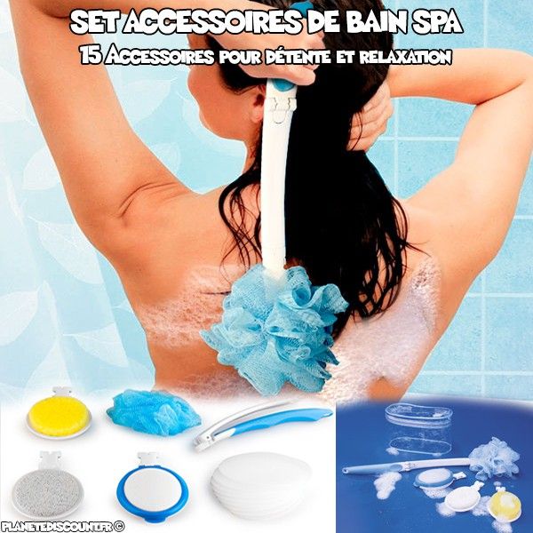 Pack de 15 accessoires de bain SPA