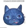 Porte-monnaie 3D - chat bleu