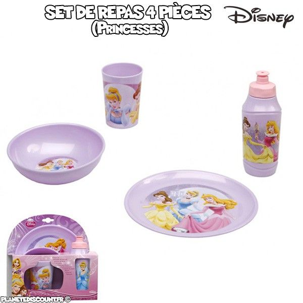 Set vaisselles de 4 pièces Princesses - Disney