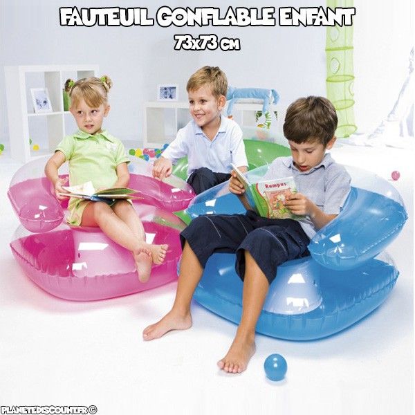 Fauteuil gonflable pour enfant 76x76 cm