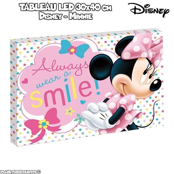 Tableau avec LED 30x40 cm - Disney Minnie