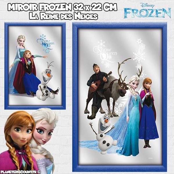 Miroir la Reine des Neiges 32x22 cm - Disney