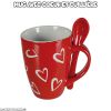 Tasse Mug avec motif coeur et petite cuillère