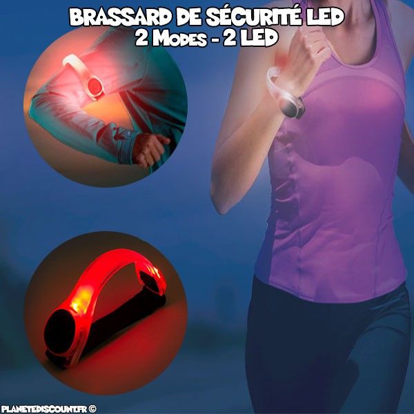Brassard lumineux de sécurité LED