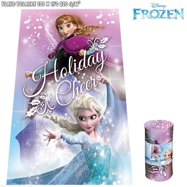 Grossiste Plaid polaire la Reine des Neiges 100 x 150 cm - Disney B2B