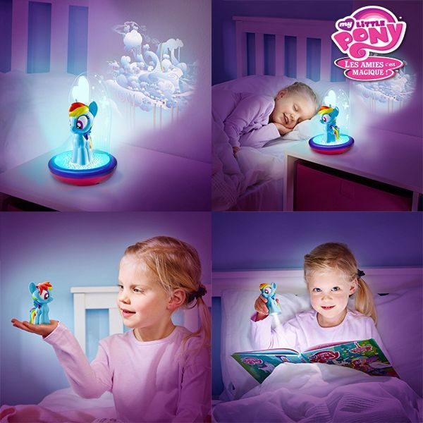 Veilleuse My Little Pony 3 en 1 Go Glow avec projecteur