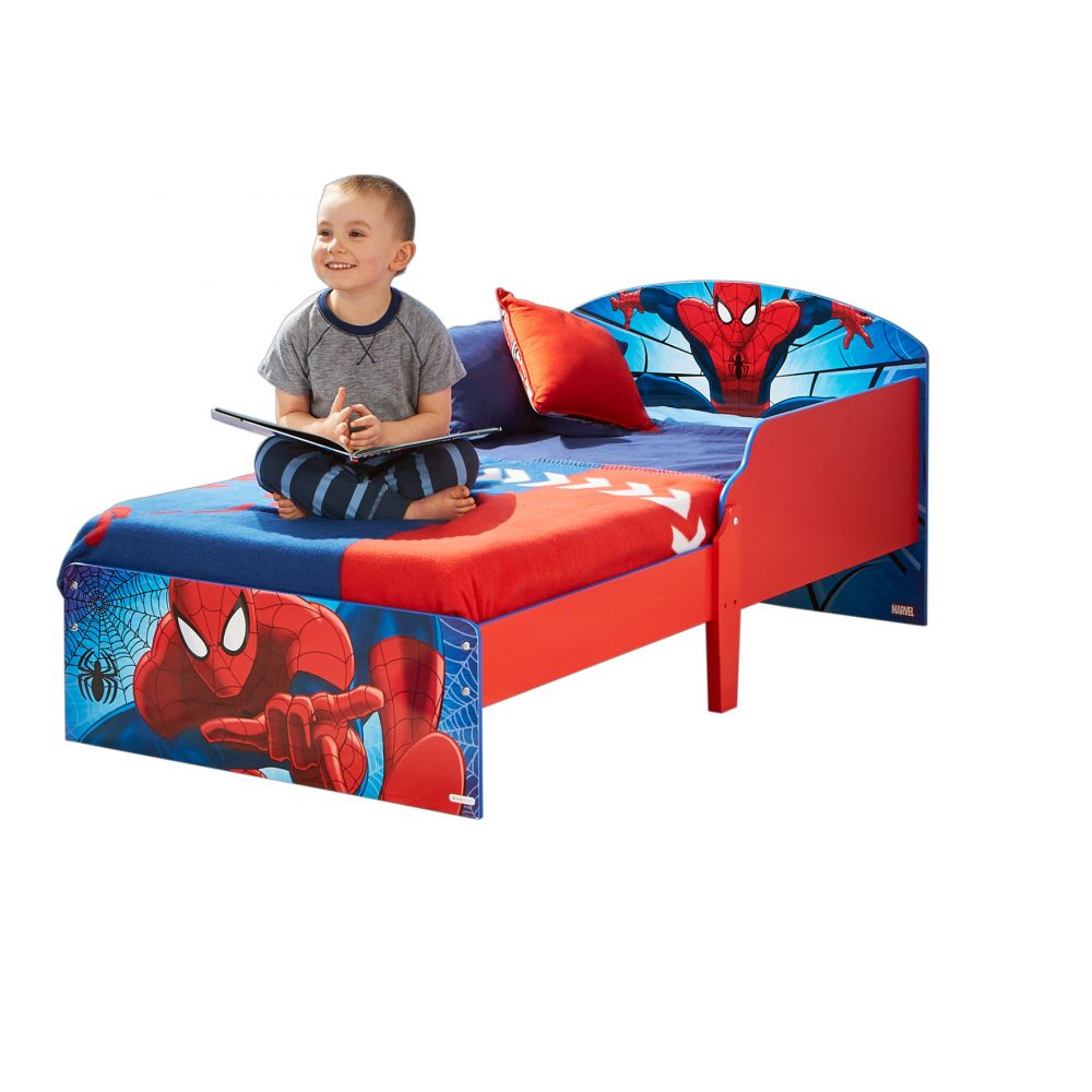 Lit enfant Spiderman lumineux avec rangements - Cdiscount Maison