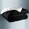 Couette bicolore coton 220x240 cm 570 gr/m² noir blanc