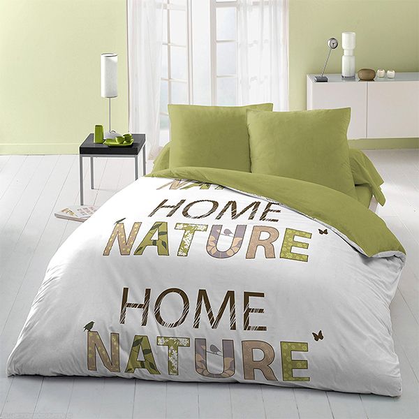 Parure drap house 240x300 cm 4pcs microfibre home nature