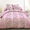Parure housse de couette 220x240 cm 100% coton roses