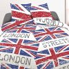 Parure housse de couette 220x240 cm 100% coton london flag