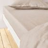 Drap housse 140x190 cm Lin métis - Beige