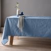 Nappe 160x250 Lin métis - Bleu pétrole