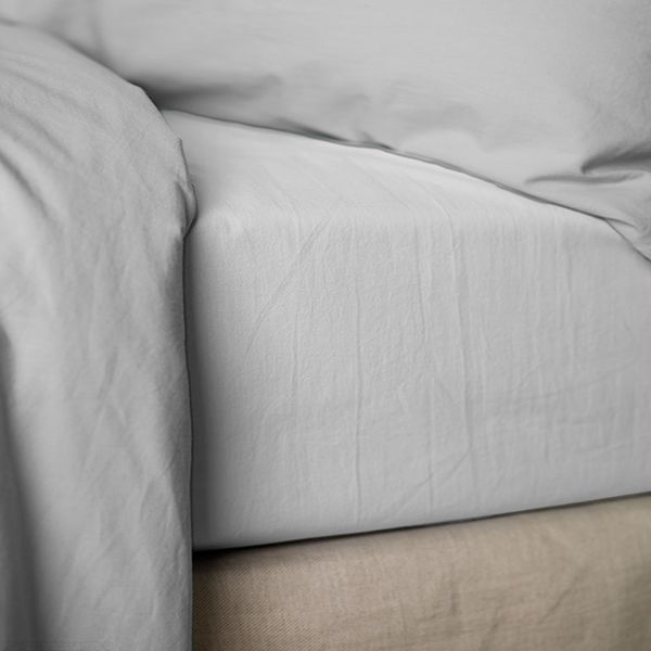 Drap housse 160x200 cm Percale Blanc