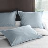 Taie d'oreiller 50x70 avec volant Percale Pearl Blue