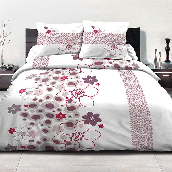 Parure de couette 220x240 cm 100% coton Nasrine