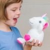 Peluche Licorne enregistre et répète la voix